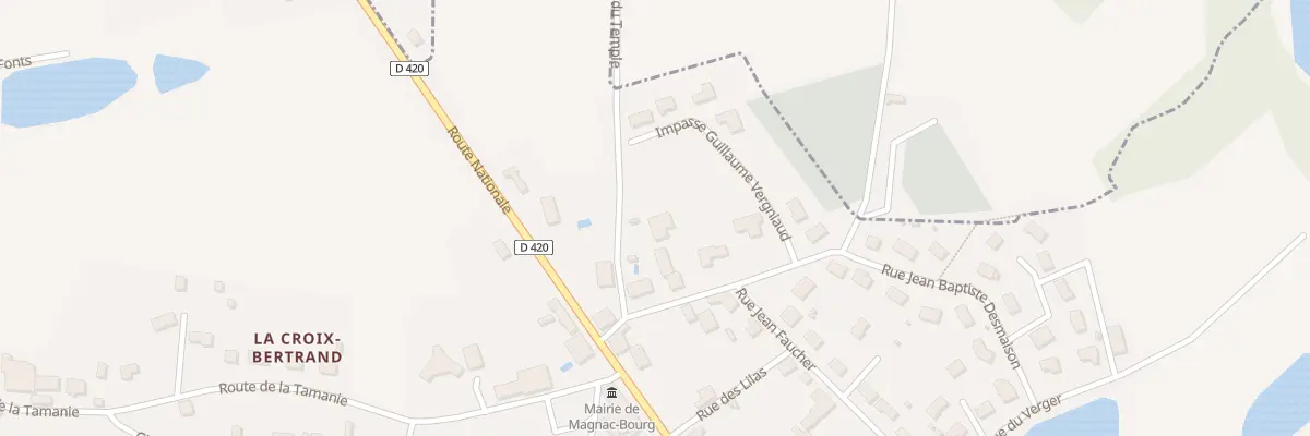 Plan du 3 Rue des Pensees à Magnac-Bourg