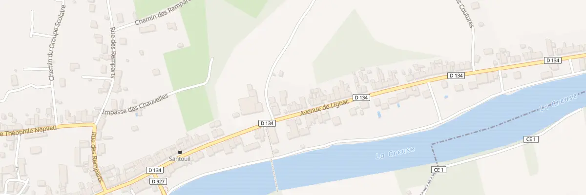 Plan du 106 Av de Lignac à Saint-Gaultier