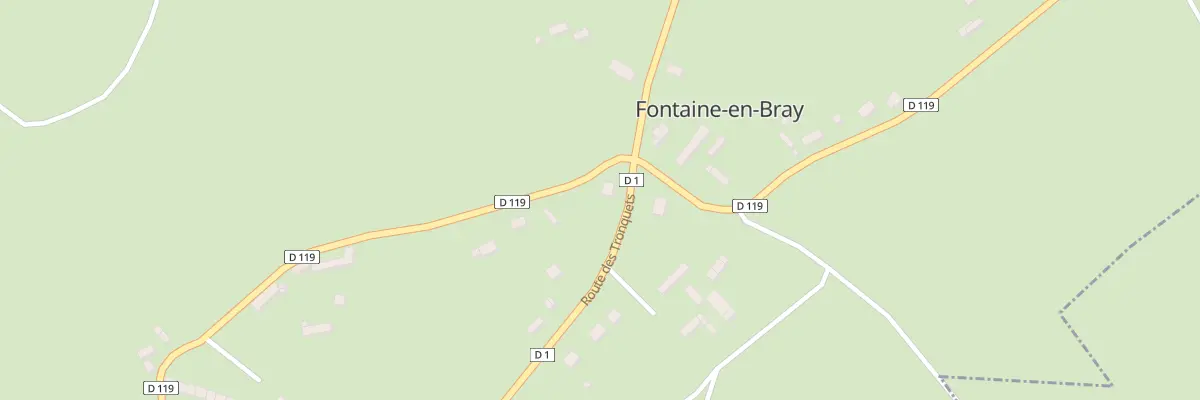 Plan du Bourg à Fontaine-en-Bray
