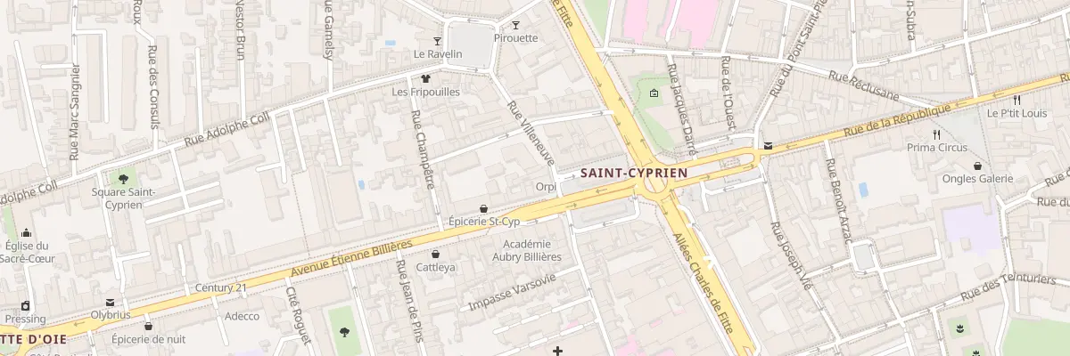 Plan du 9 Pl Jean Diebold à Toulouse