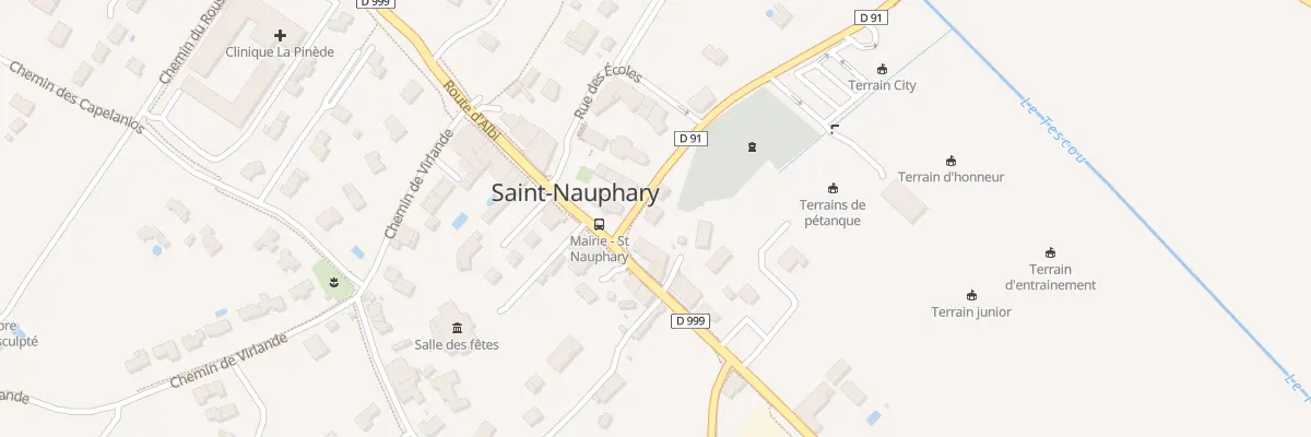 Plan du 30 Rte de St Etienne de Tulmont à Saint-Nauphary