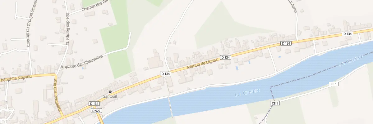 Plan du 102 Av de Lignac à Saint-Gaultier