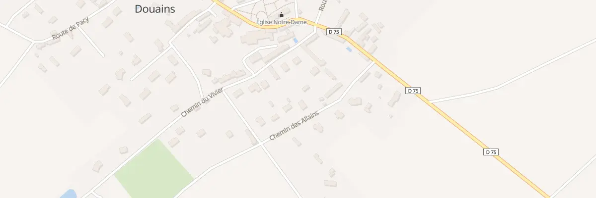 Plan du 8 Che des Allains à Douains