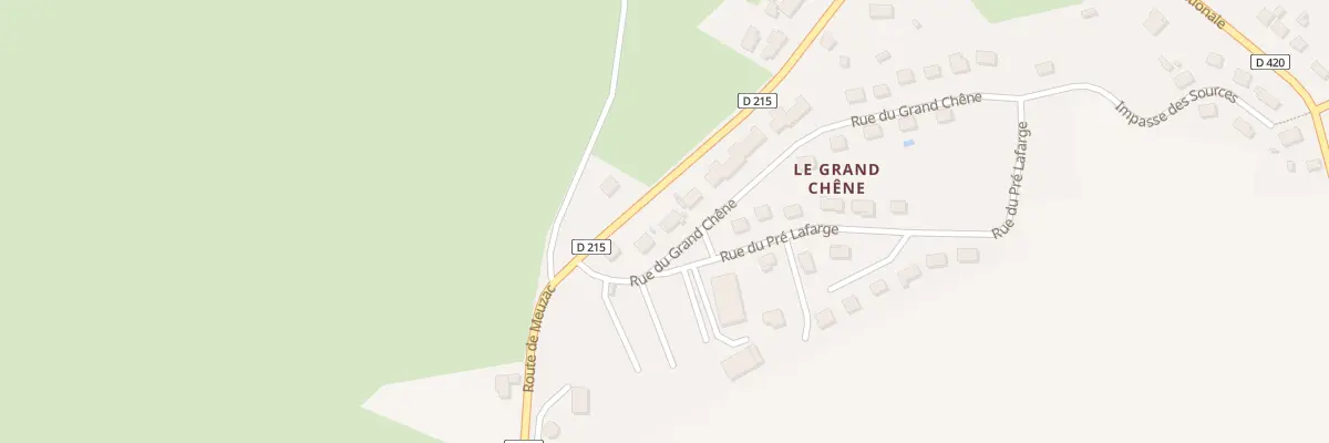 Plan du 5 Rue du Grand Chene à Magnac-Bourg