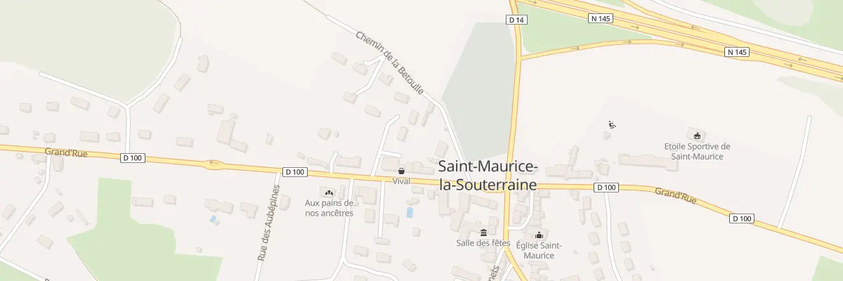Plan du 18 Grand’Rue à Saint-Maurice-la-Souterraine