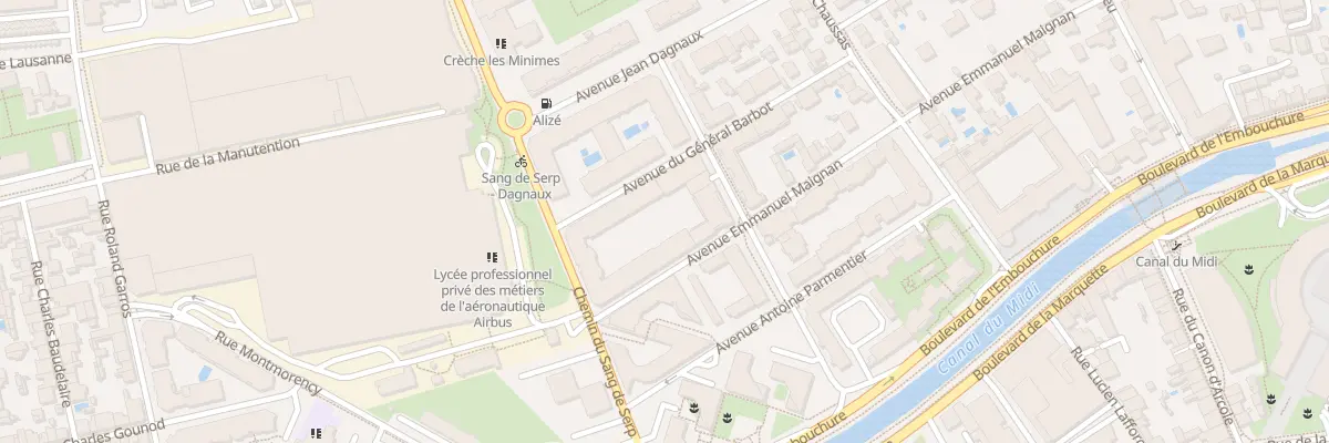 Plan du 128 Av Maignan à Toulouse