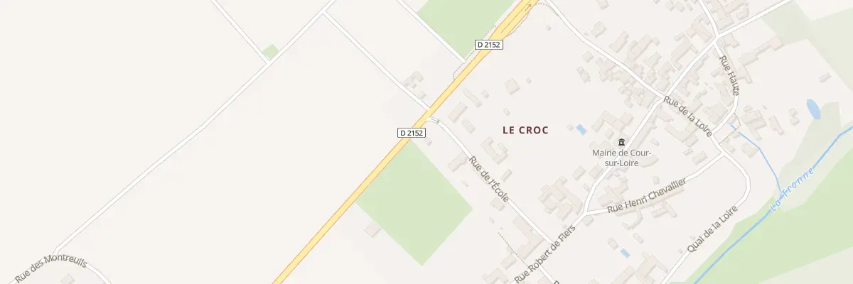 Plan du 12 Rte Nationale à Cour-sur-Loire