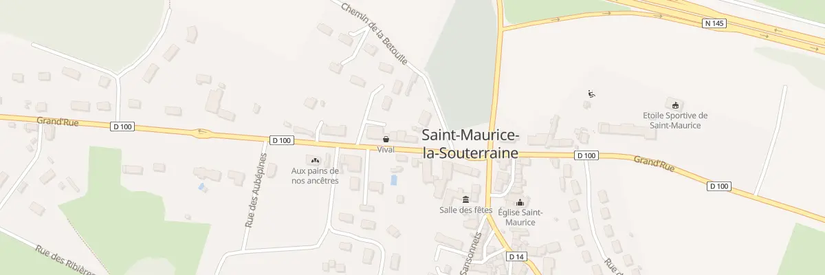 Plan du 14 Gr Grand Rue à Saint-Maurice-la-Souterraine