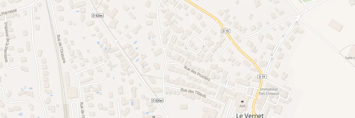 Plan du 3 Rue des Pruniers à Vernet
