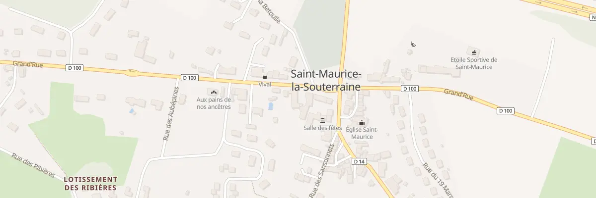 Plan du 19 Gr Grand Rue à Saint-Maurice-la-Souterraine