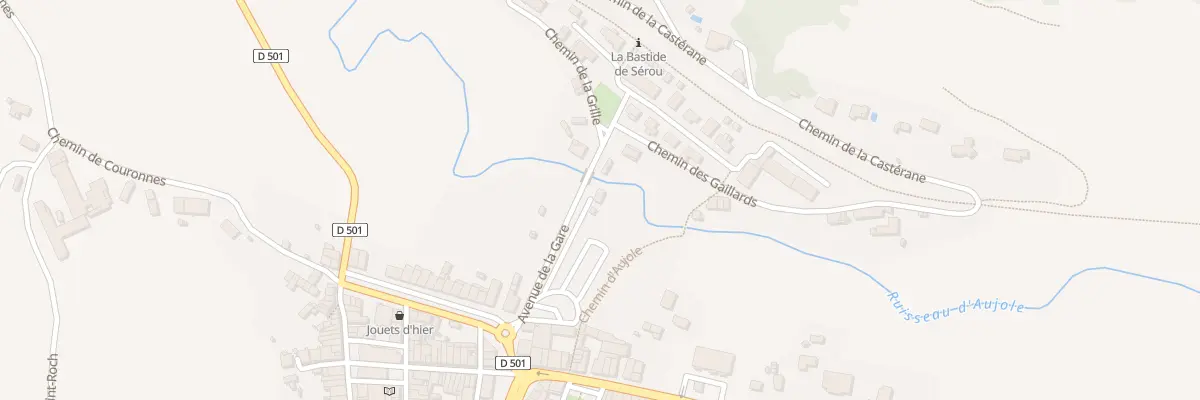 Plan du 2 Av de la Gare à La Bastide-de-Sérou