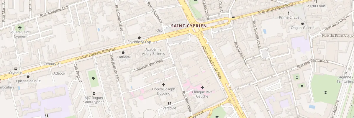 Plan du 38 Rue Varsovie à Toulouse