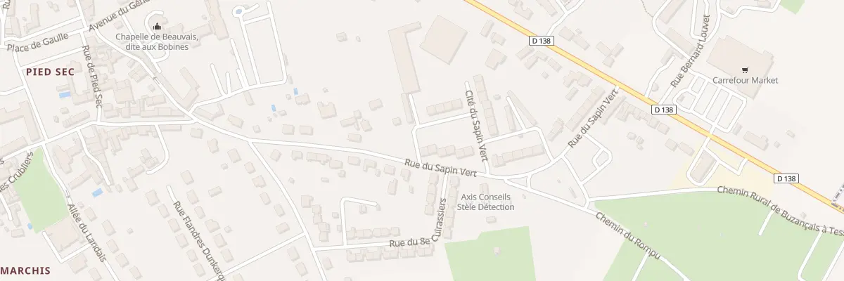 Plan du 40 Rue du Sapin Vert à Buzançais