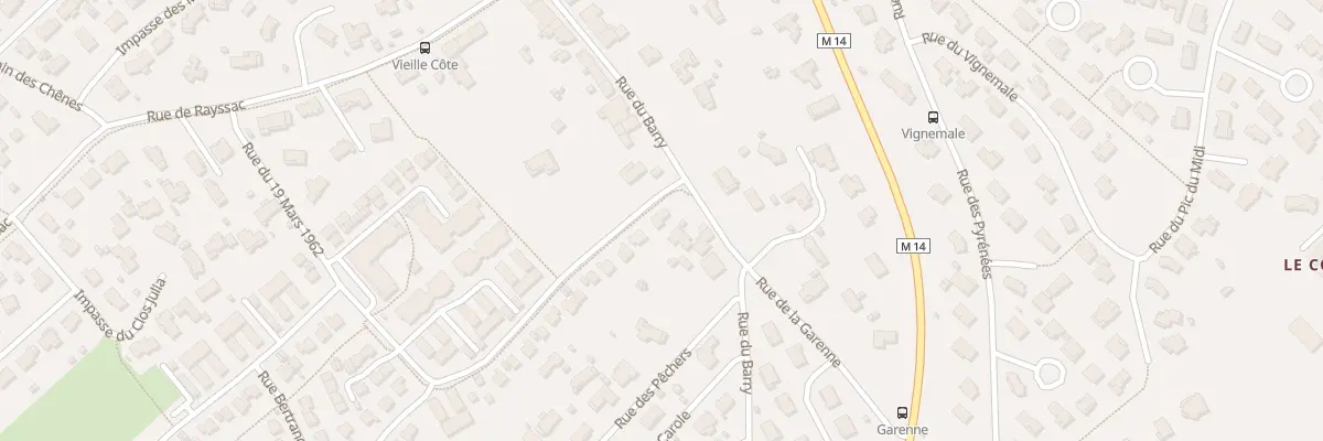 Plan du 1 Rue Flavien Genevieve Pascal à Gratentour