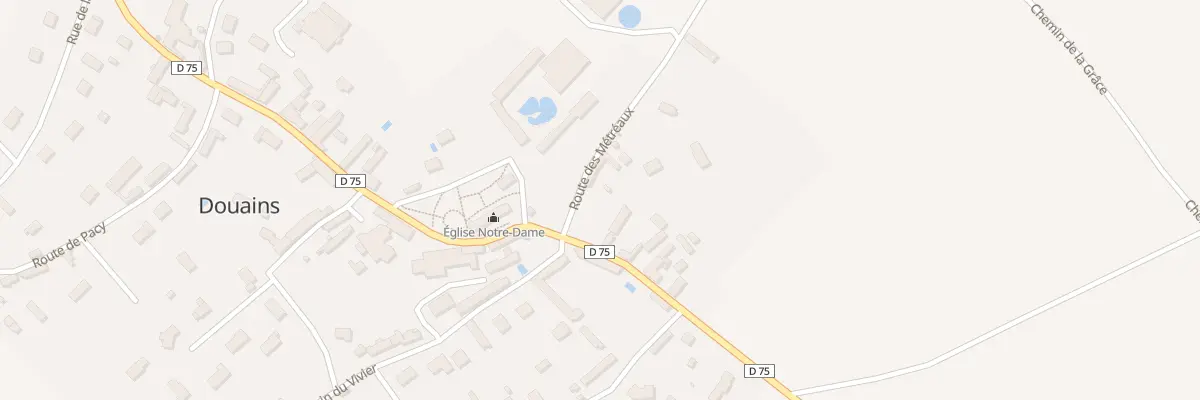 Plan du 2 Rte des Metreaux à Douains