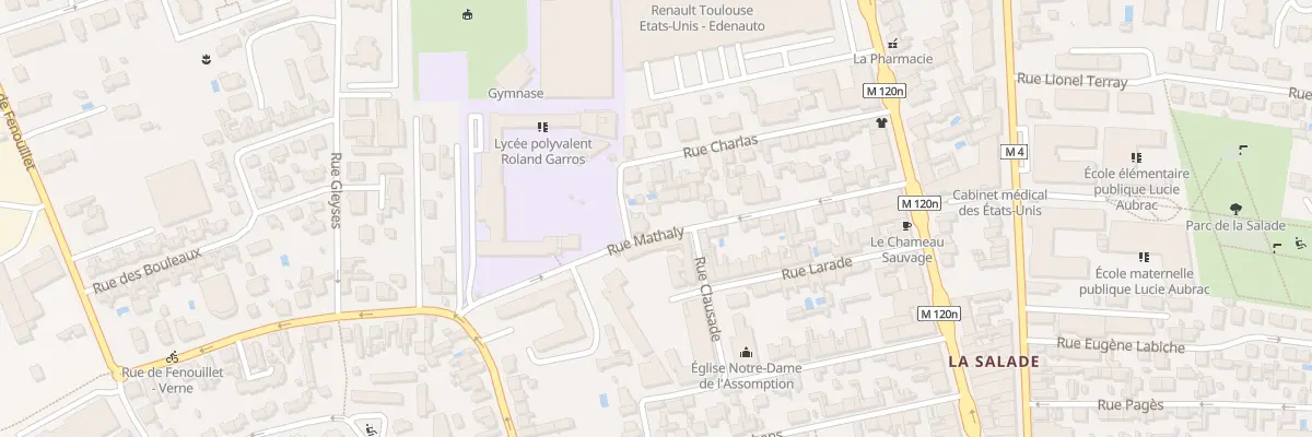 Plan du 26B Rue Mathaly à Toulouse