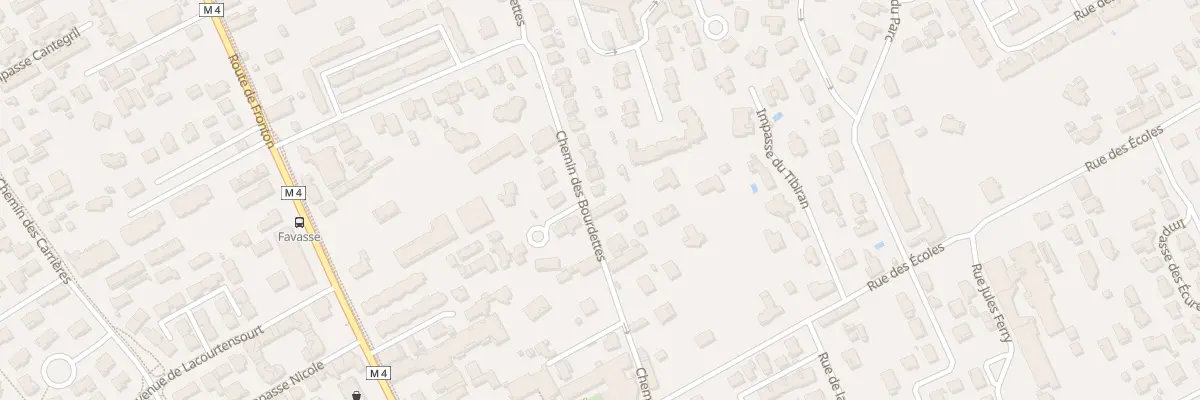Plan du 98 Che des Bourdettes à Aucamville