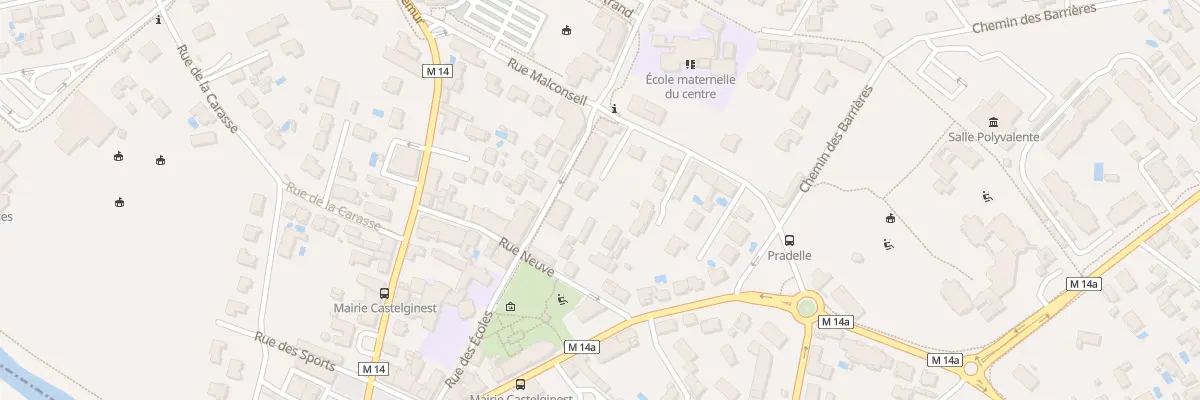 Plan du 16 Rue des Écoles à Castelginest