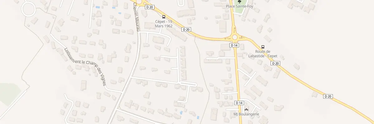 Plan du 15 Rue Le Clos Belle Paule à Cépet