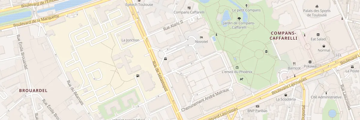 Plan du 2 Chem Henri Bosco à Toulouse