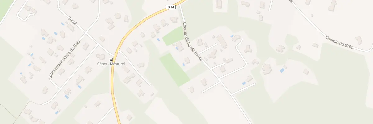 Plan du 154 Che de Borde - Haute à Cépet