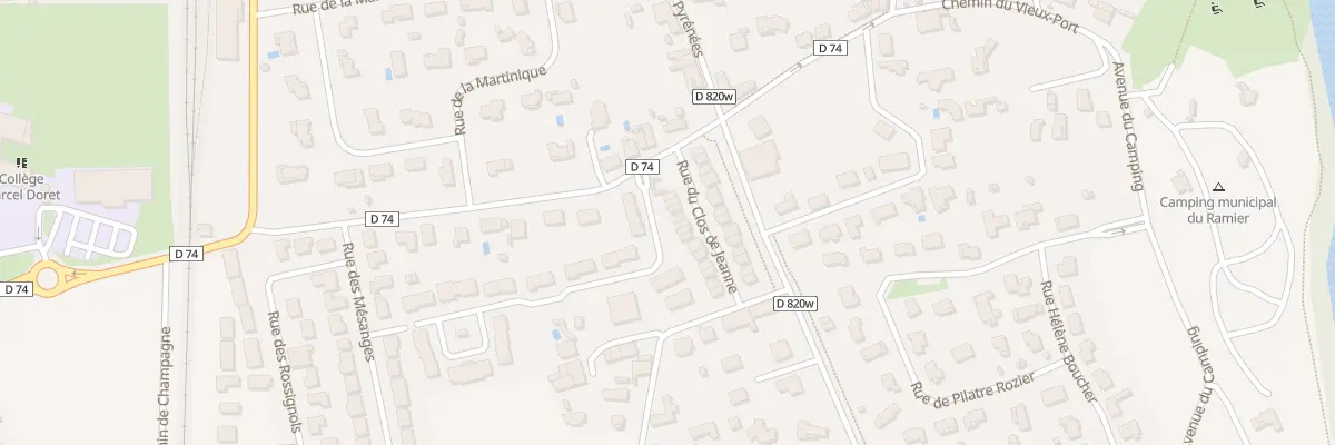 Plan du 6 Rue du Clos de Jeanne à Vernet