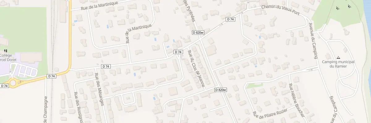 Plan du 2 Rue du Clos de Jeanne à Vernet