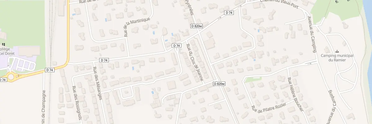 Plan du 8 Rue du Clos de Jeanne à Vernet
