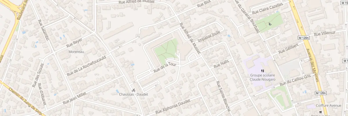 Plan du 35 Rue Alfred de Musset à Toulouse