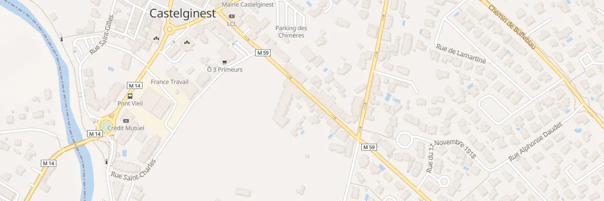 Plan du 24 Rue Magressolles à Castelginest