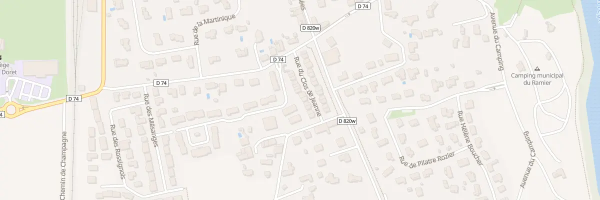 Plan du 16 Rue du Clos de Jeanne à Vernet