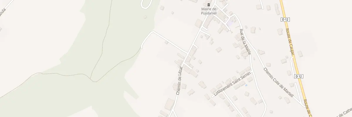 Plan du 2 Imp de la Bourdette à Puydaniel