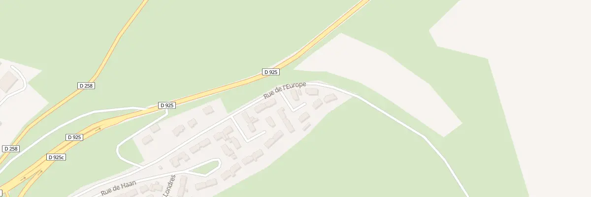 Plan du 9019 Rue de l’Europe à Eu