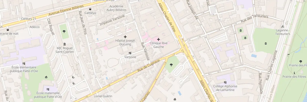 Plan du 8 Rue Varsovie à Toulouse