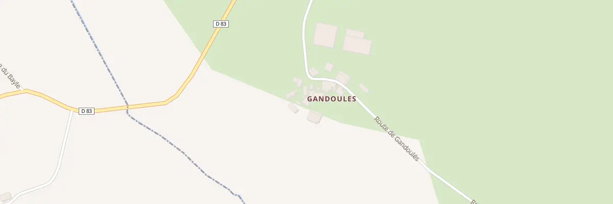 Plan du 5487 Gandoules à Montfermier
