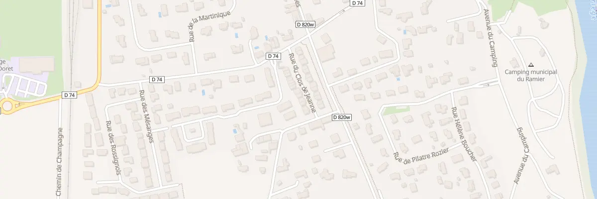 Plan du 18 Rue du Clos de Jeanne à Vernet
