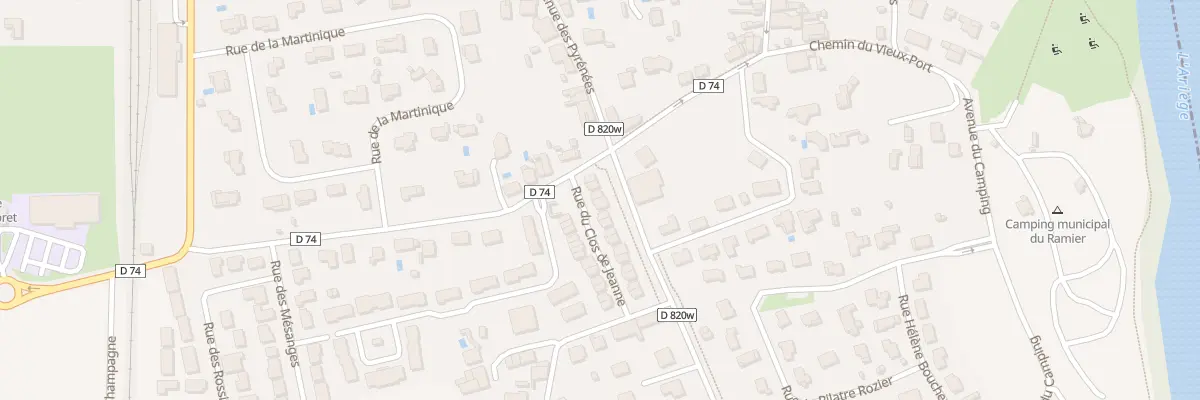Plan du 5 Rue du Clos de Jeanne à Vernet