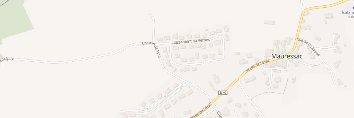 Plan du 21 Lot du Vernès à Mauressac