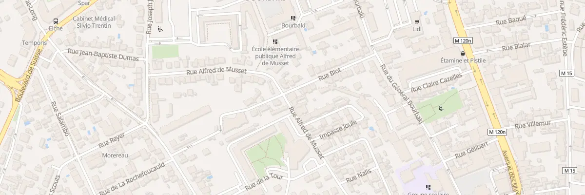Plan du 56 Rue Alfred de Musset à Toulouse