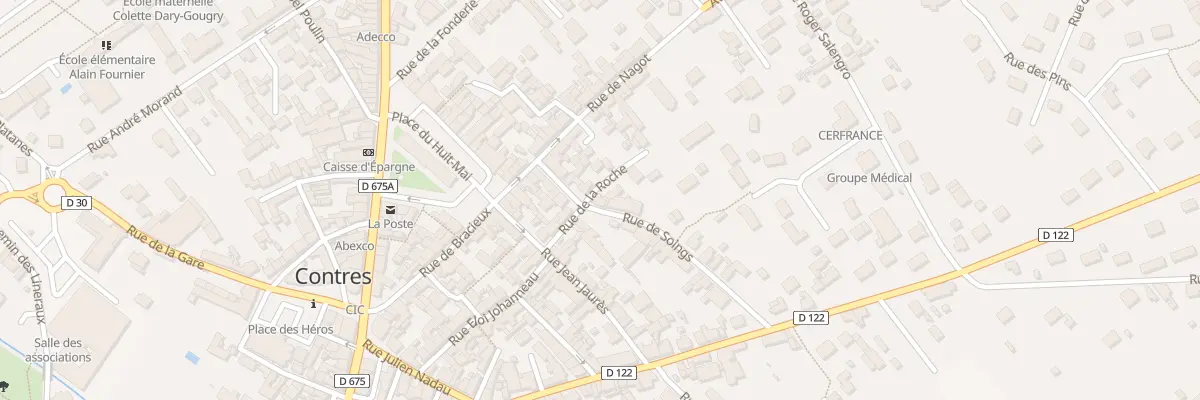 Plan du 14 Rue de Soings au Controis-en-Sologne