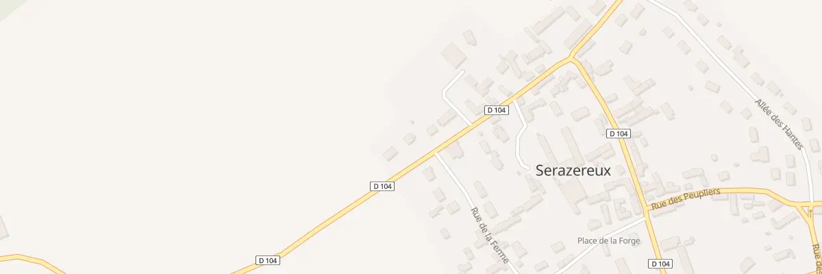 Plan du 24 Rue des Acacias à Serazereux