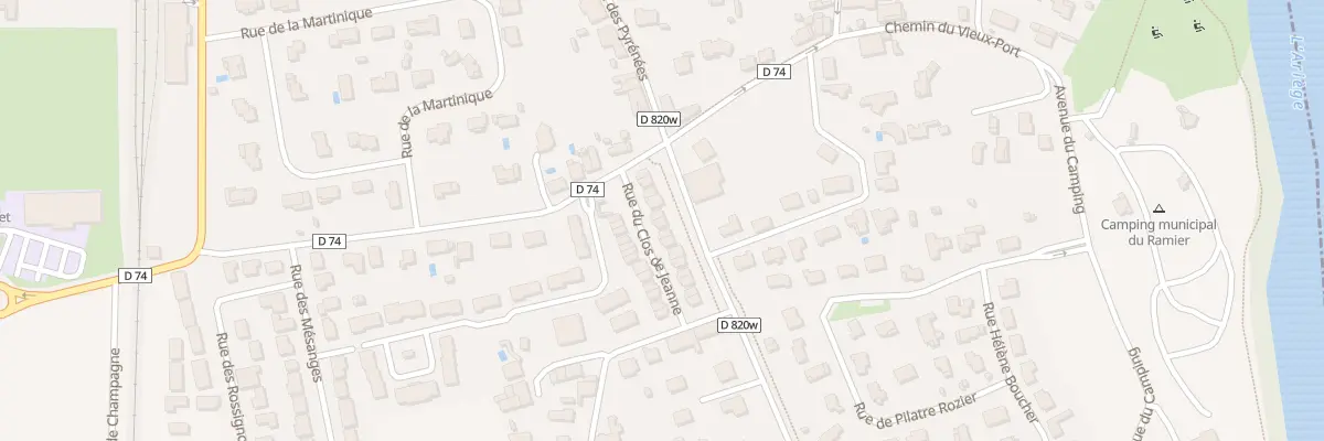 Plan du 9 Rue du Clos de Jeanne à Vernet