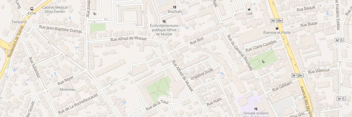 Plan du 54 Rue Alfred de Musset à Toulouse