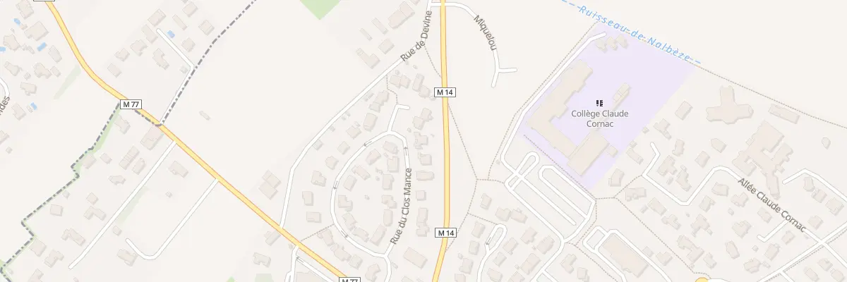 Plan du 14 Rue du Clos de Mance à Gratentour