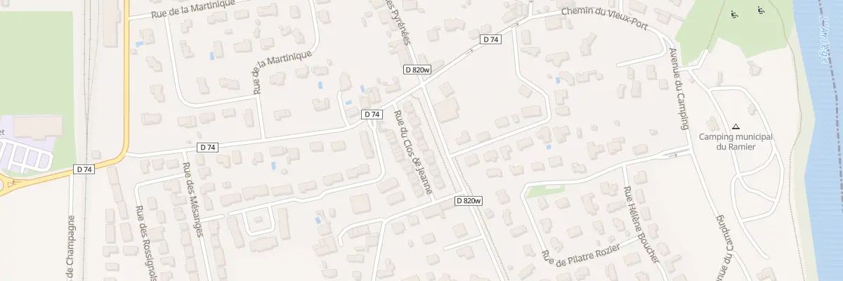 Plan du 11 Rue du Clos de Jeanne à Vernet