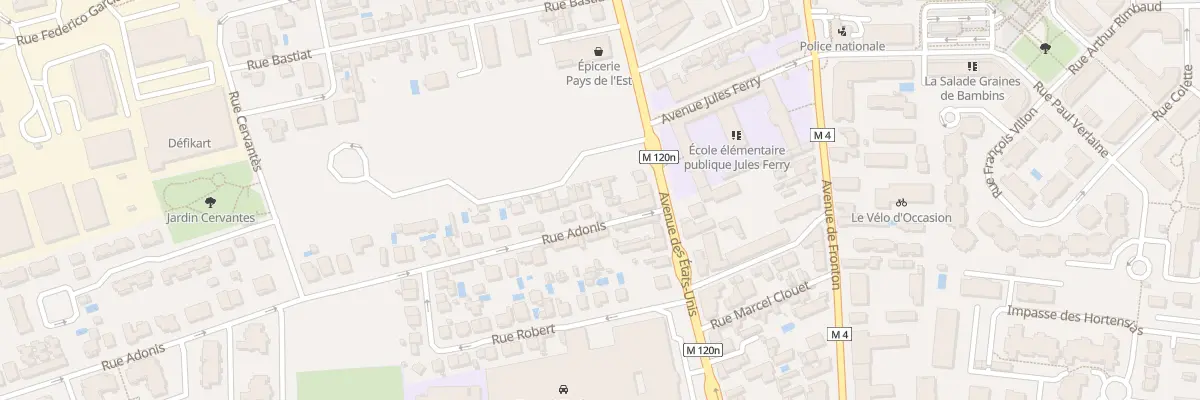 Plan du 8 Rue Adonis à Toulouse