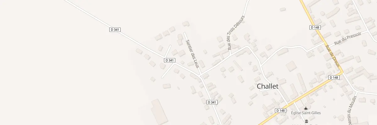 Plan du 2 Rue André Huet à Challet