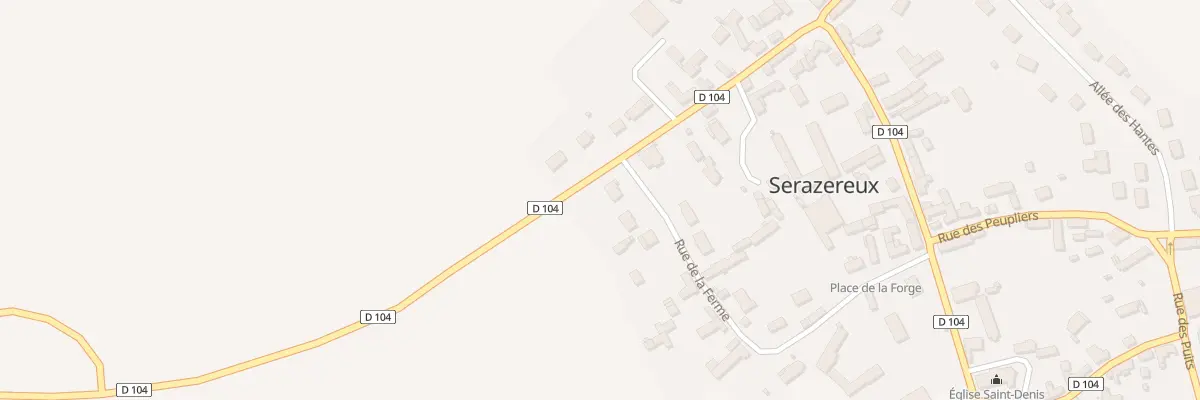 Plan du 23 Rue de la Ferme à Serazereux