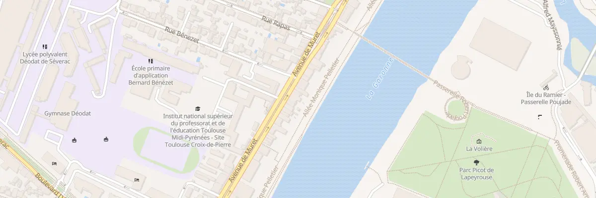 Plan du 216 Av de Muret à Toulouse