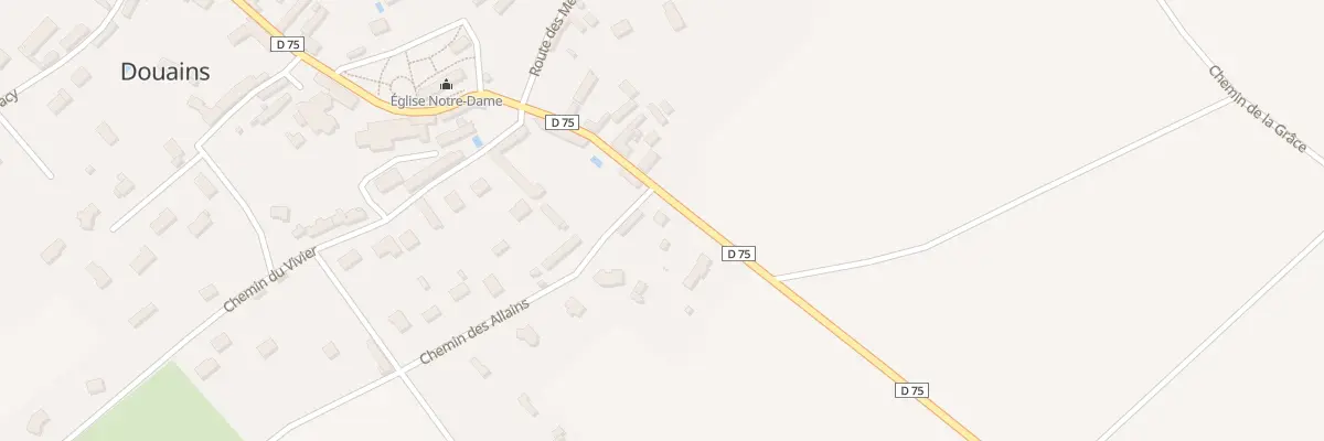 Plan du 2 Rte de Gournay à Douains